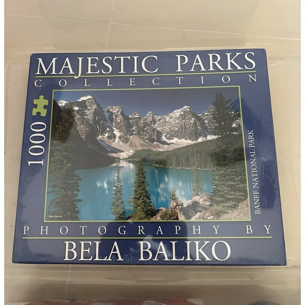 Majestic Parks Jigsaw Puzzle Moraine Lake Banff Park by Bela Baliko 1000 Piece